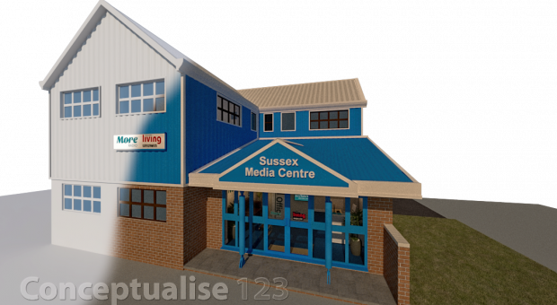 Proposed Exterior of business unit